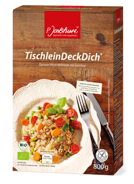 Bio TischleinDeckDich® Quinoa-Hirse-Mahlzeit mit Gemüse 800g