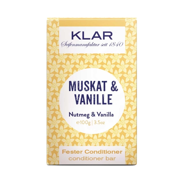 Klar's fester Conditioner Muskat & Vanille