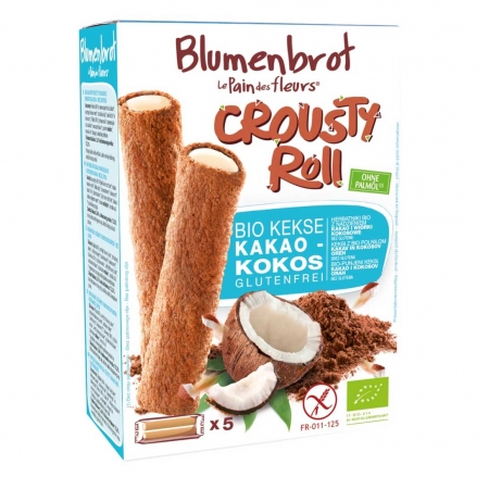 Bio Crousty Roll - Kakao Kekse mit Kokosfüllung